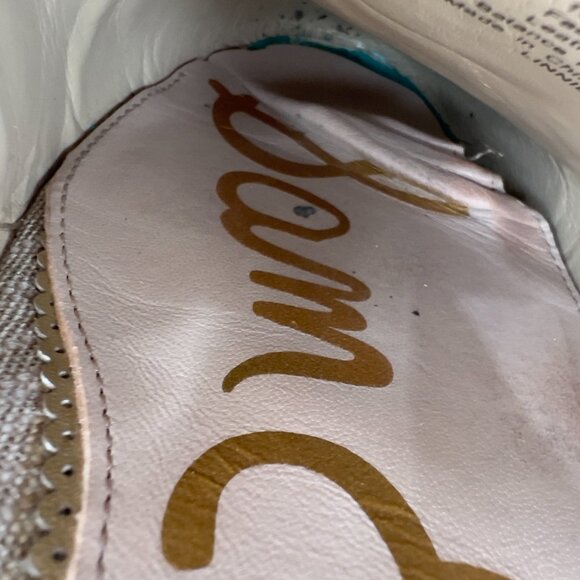 Sam Edelman Tan Linen Slip-On Mules Loafers Women’s 10M - Picture 11 of 11